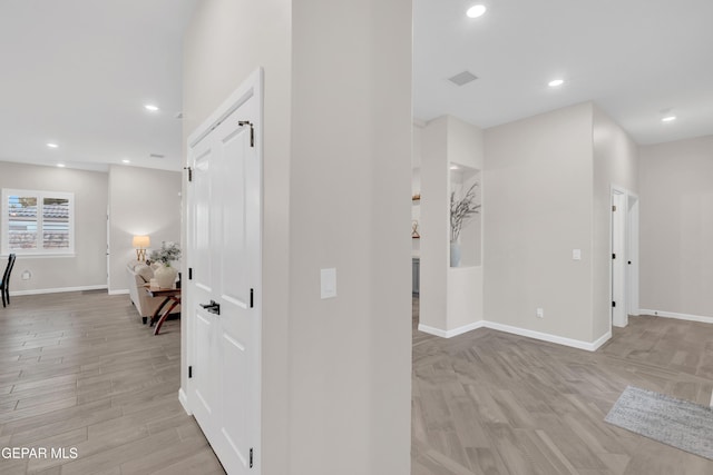 737 Al Smith Ln, El Paso, TX 79932 - corridor featuring light wood-style flooring and recessed lighting