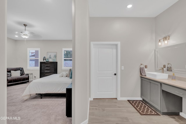 737 Al Smith Ln, El Paso, TX 79932 - bedroom with light wood-style flooring and recessed lighting