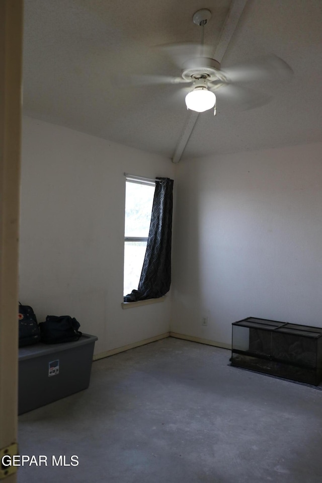 9421 Ariel Rico Ct, El Paso, TX 79907 - spare room featuring concrete flooring and ceiling fan