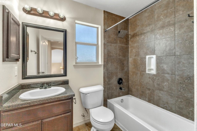 14330 Woods Point Ave, El Paso, TX 79938 - bathroom with vanity and bathing tub / shower combination