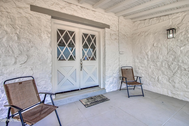 4327 Oxford Ave, El Paso, TX 79903 - doorway to property featuring stucco siding