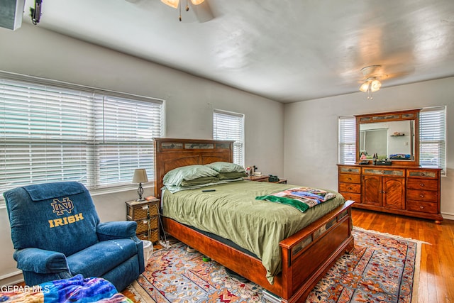 4327 Oxford Ave, El Paso, TX 79903 - bedroom with hardwood / wood-style flooring and ceiling fan