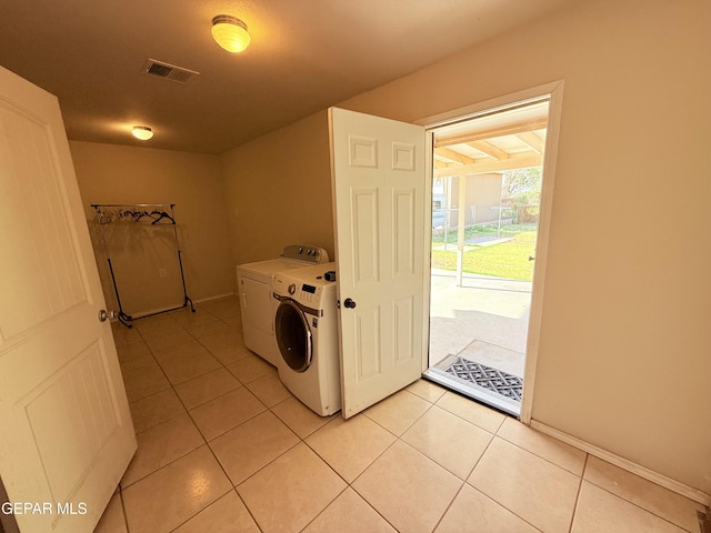 8429 Lasso Cir, El Paso, TX 79907 - laundry room featuring independent washer and dryer and light tile patterned floors
