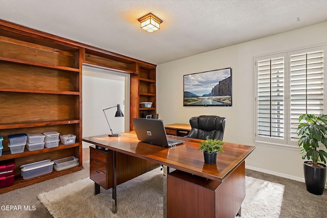 745 Rinconada Ln, El Paso, TX 79932 - home office with dark carpet and baseboards