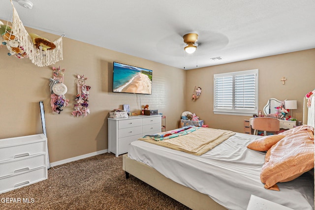 448 White Cloud Rd, El Paso, TX 79928 - bedroom featuring carpet and ceiling fan