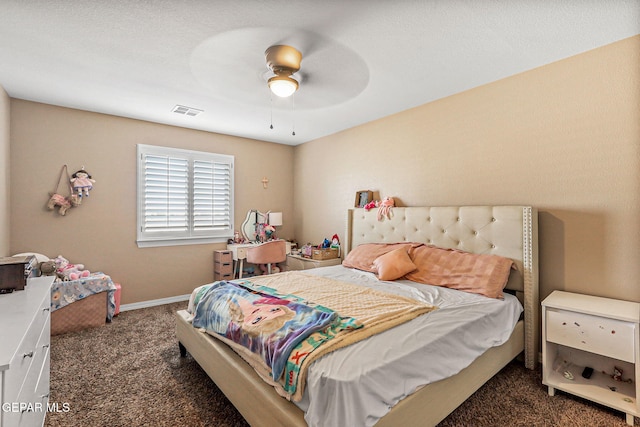 448 White Cloud Rd, El Paso, TX 79928 - carpeted bedroom with ceiling fan and baseboards