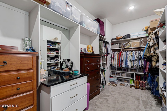 6328 Camino Nogal Dr, El Paso, TX 79932 - walk in closet featuring carpet