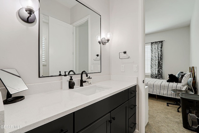 6328 Camino Nogal Dr, El Paso, TX 79932 - bathroom with vanity and connected bathroom