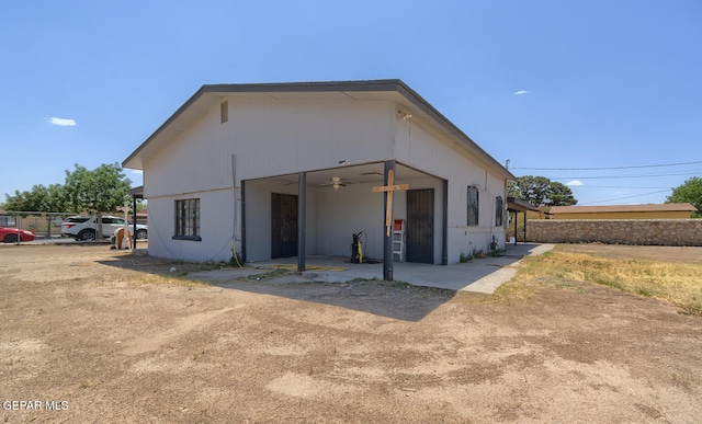 301 Cooley Ave, El Paso, TX 79907 - back of house featuring ceiling fan