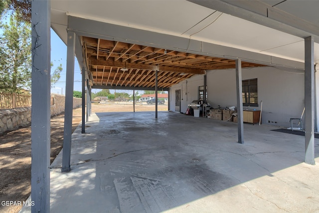 301 Cooley Ave, El Paso, TX 79907 - view of patio / terrace with a carport