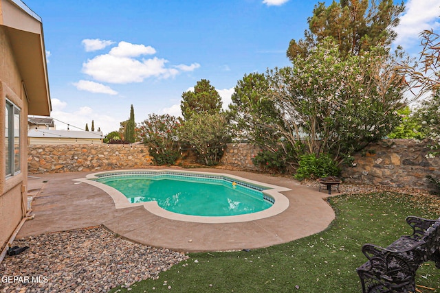 4728 Loma Grande Dr, El Paso, TX 79934 - view of pool with a patio area and a fenced backyard