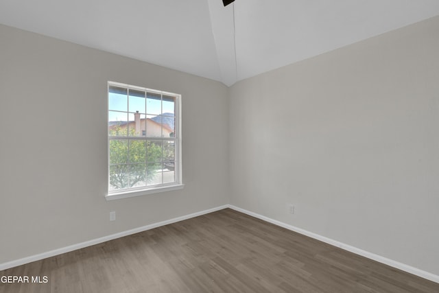 4321 Loma Casitas Rd, El Paso, TX 79934 - spare room with wood finished floors and lofted ceiling
