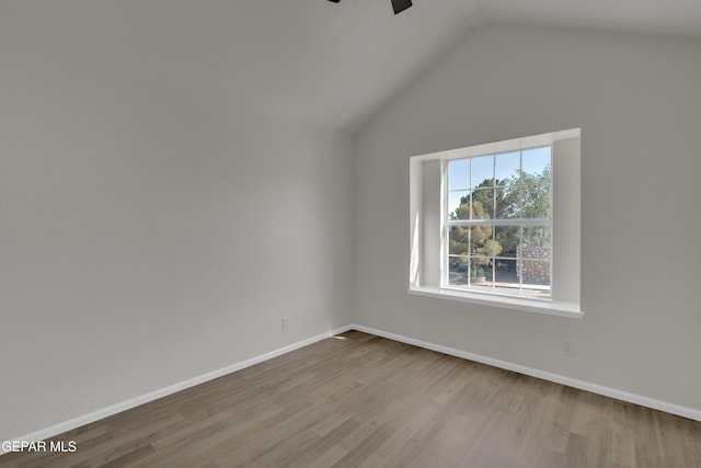 4321 Loma Casitas Rd, El Paso, TX 79934 - bonus room featuring ceiling fan, vaulted ceiling, and wood finished floors