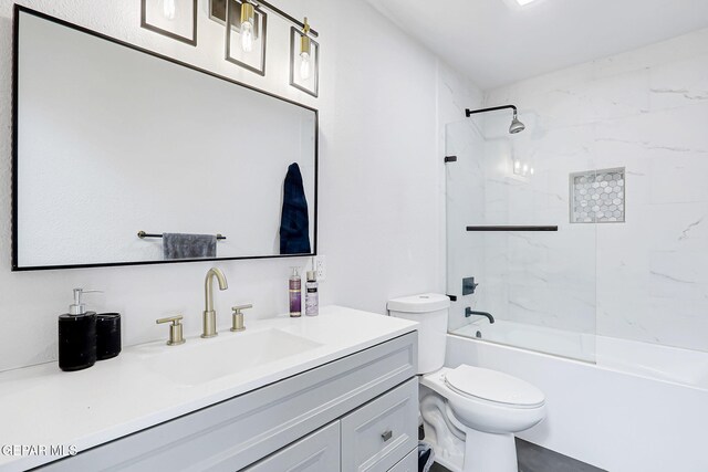 9128 Diana Dr, El Paso, TX 79924 - bathroom featuring vanity and shower / washtub combination