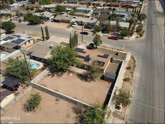 5726 Dearborne Dr, El Paso, TX 79924 - aerial view of residential area featuring a pool