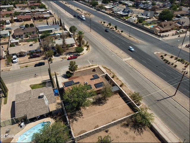 5726 Dearborne Dr, El Paso, TX 79924 - aerial perspective of suburban area with a pool area