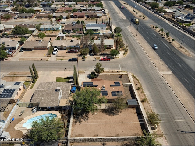 5726 Dearborne Dr, El Paso, TX 79924 - aerial view of residential area with a pool