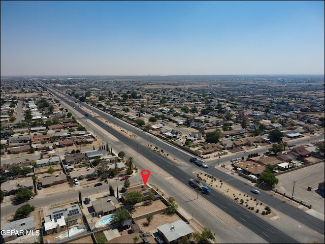 5726 Dearborne Dr, El Paso, TX 79924 - aerial view of property and surrounding area featuring a major roadway and nearby suburban area