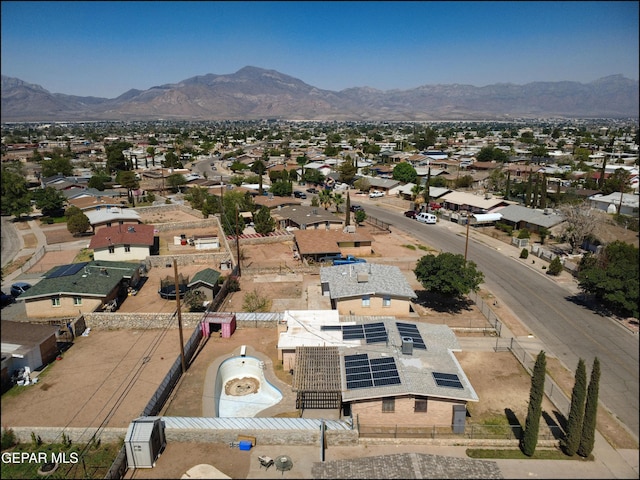 5726 Dearborne Dr, El Paso, TX 79924 - aerial perspective of suburban area featuring mountains