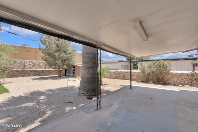 8142 Cook Dr, El Paso, TX 79907 - fenced backyard featuring a patio area