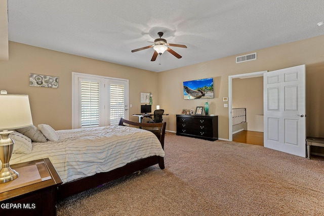 6310 Franklin Crest Dr, El Paso, TX 79912 - bedroom with carpet and ceiling fan
