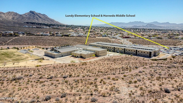 6310 Franklin Crest Dr, El Paso, TX 79912 - bird's eye view of a mountainous background