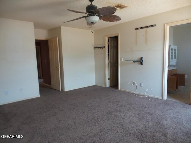 3204 Olive Point Dr, El Paso, TX 79938 - unfurnished bedroom with carpet, connected bathroom, and ceiling fan