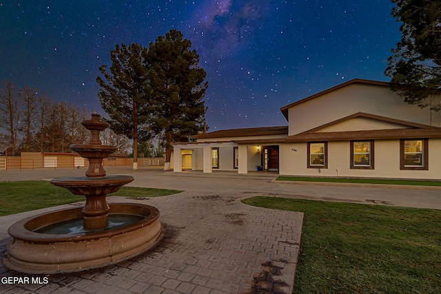 796 Fescue Dr, Canutillo, TX 79835 - back of house featuring stucco siding and a patio area