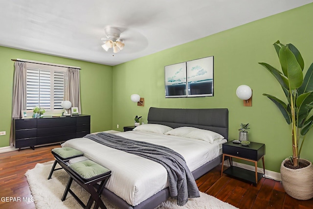 796 Fescue Dr, Canutillo, TX 79835 - bedroom featuring wood finished floors and a ceiling fan