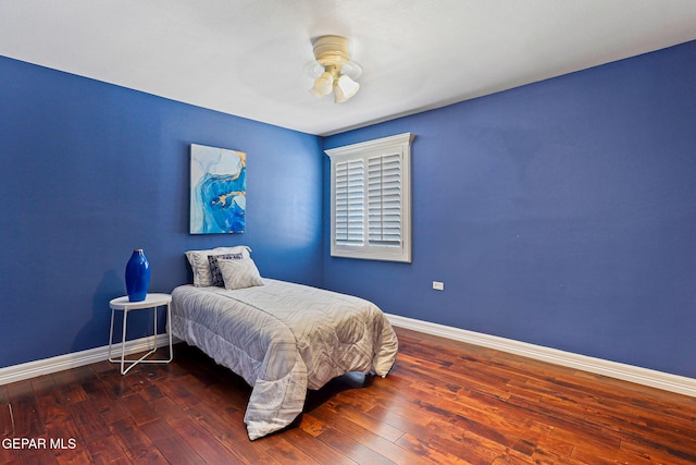 796 Fescue Dr, Canutillo, TX 79835 - bedroom with hardwood / wood-style flooring and ceiling fan