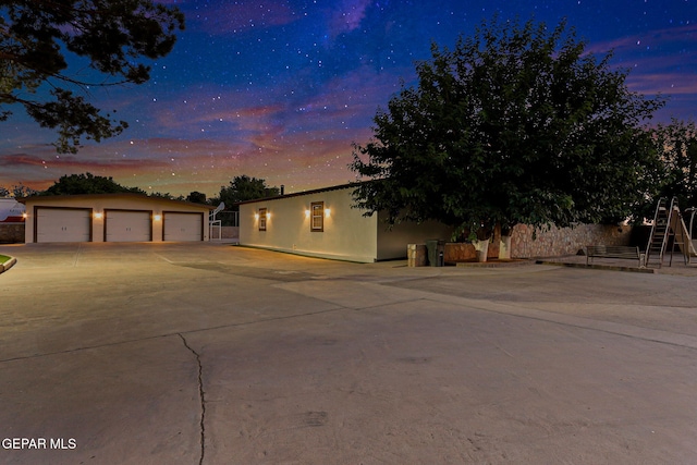 796 Fescue Dr, Canutillo, TX 79835 - view of front facade with an outbuilding and stucco siding