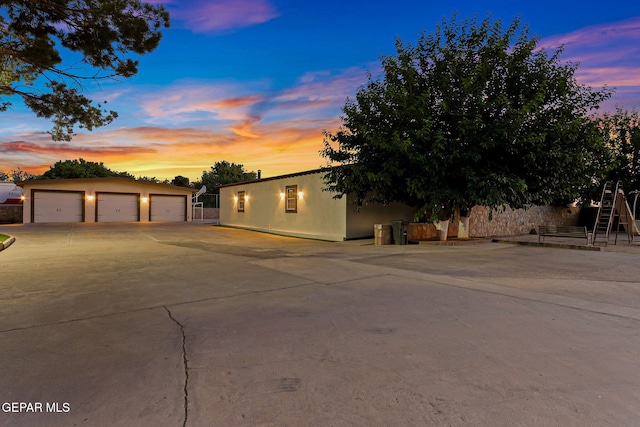 796 Fescue Dr, Canutillo, TX 79835 - view of front of home featuring an outdoor structure and stucco siding