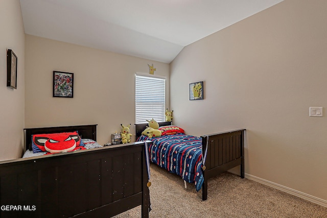 13860 Paseo Sereno Dr, El Paso, TX 79928 - bedroom with carpet and lofted ceiling