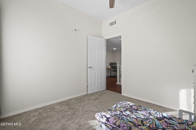 5713 Saplinas Rd, El Paso, TX 79932 - carpeted bedroom featuring baseboards and ceiling fan