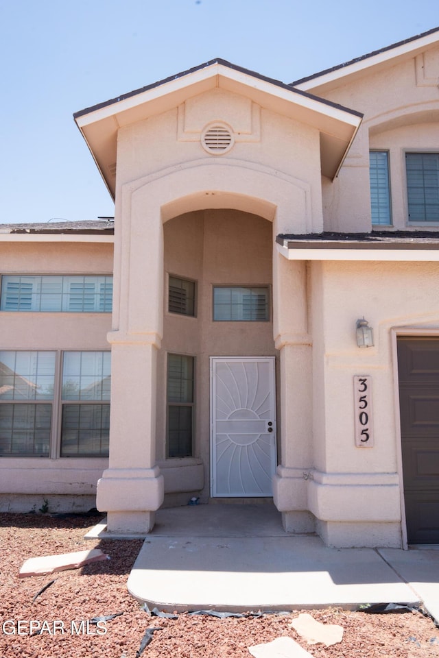 3505 Tierra Bahia Dr, El Paso, TX 79938 - property entrance featuring stucco siding