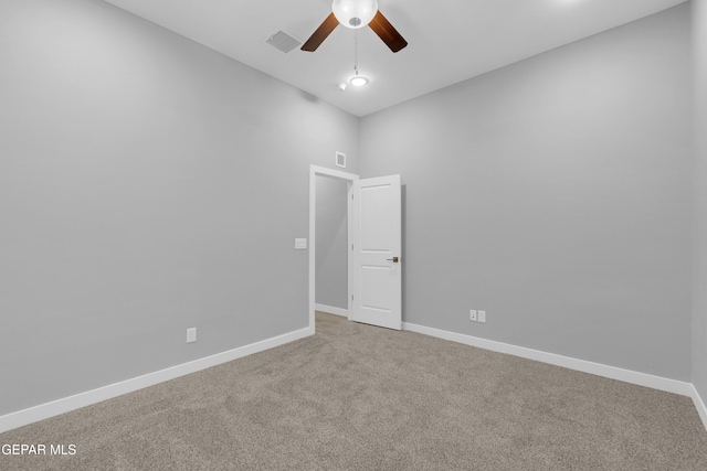 13829 Summer View Ave, Horizon City, TX 79928 - carpeted empty room featuring ceiling fan and baseboards