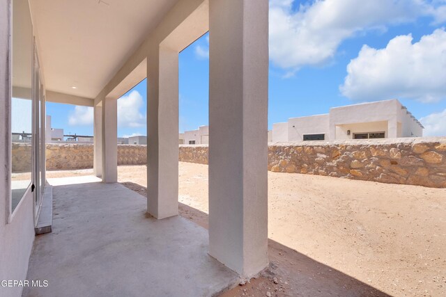 13829 Summer View Ave, Horizon City, TX 79928 - fenced backyard featuring a patio area