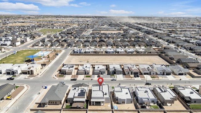13829 Summer View Ave, Horizon City, TX 79928 - aerial view of property and surrounding area with nearby suburban area