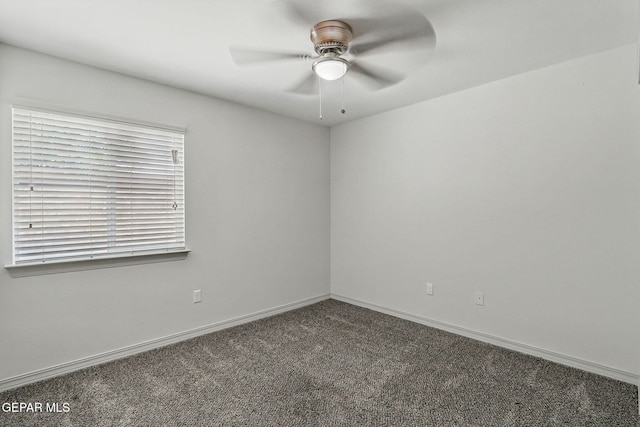 12469 Lanchester Dr, El Paso, TX 79928 - carpeted spare room featuring ceiling fan and baseboards
