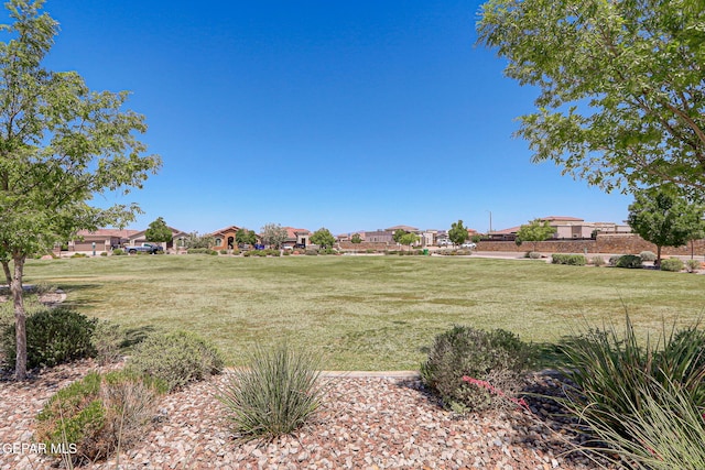 12469 Lanchester Dr, El Paso, TX 79928 - view of grassy yard featuring a residential view