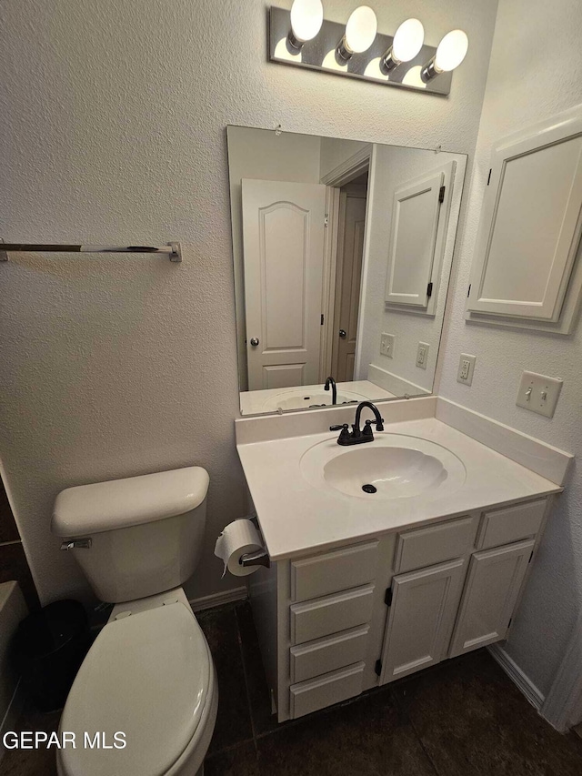 14161 Honey Point Dr, El Paso, TX 79938 - bathroom with vanity and toilet