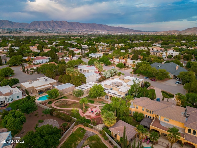 605 Meadow Willow Dr, El Paso, TX 79922 - aerial view of residential area featuring a mountainous background
