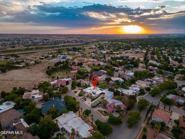 605 Meadow Willow Dr, El Paso, TX 79922 - aerial overview of property's location featuring nearby suburban area