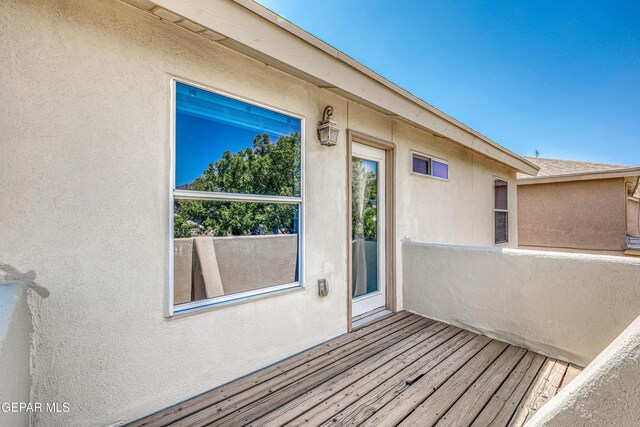 10937 Acoma St, El Paso, TX 79934 - view of wooden deck