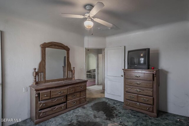 7113 Dale Rd, El Paso, TX 79915 - carpeted bedroom with ceiling fan