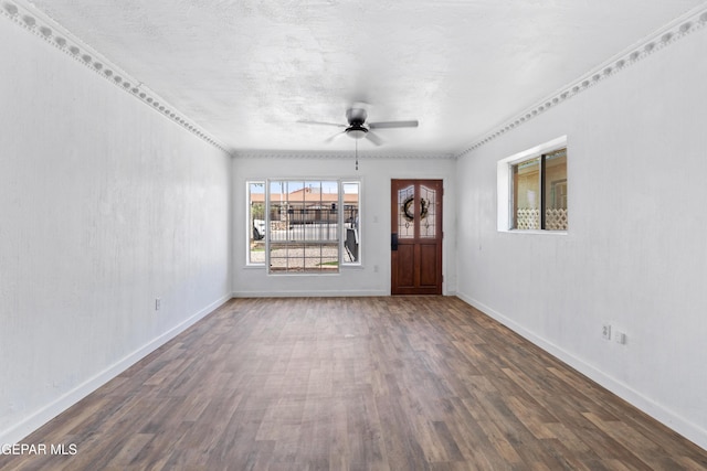 5656 Dailey Ave, El Paso, TX 79905 - spare room with wood finished floors and ceiling fan