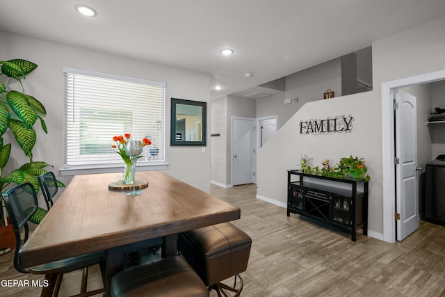10625 Hidden Links Pl, El Paso, TX 79924 - dining room with recessed lighting and light wood-type flooring