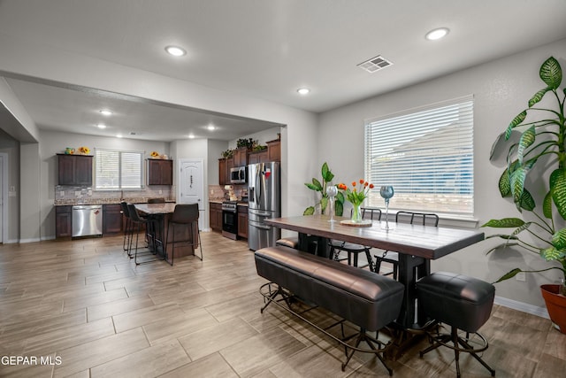 10625 Hidden Links Pl, El Paso, TX 79924 - dining room with recessed lighting and light wood finished floors
