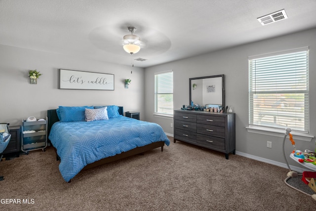 10625 Hidden Links Pl, El Paso, TX 79924 - carpeted bedroom featuring ceiling fan and baseboards