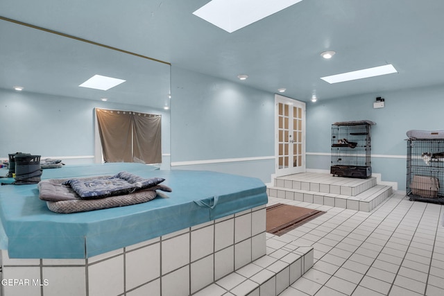 3310 Moonlight Ave, El Paso, TX 79904 - view of swimming pool with a skylight